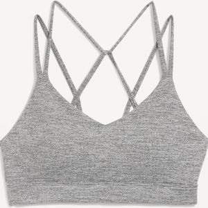 NWT Old Navy Light Support Strappy V-Neck Sports Bra